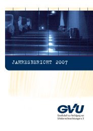 JAHRESBERICHT 2007 - GVU