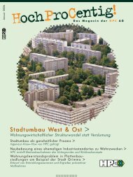 Wohnungswirtschaftlicher Strukturwandel statt Verslumung - HPC AG