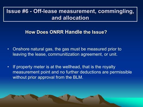 ONRR’s Common Issues In Industry Audit