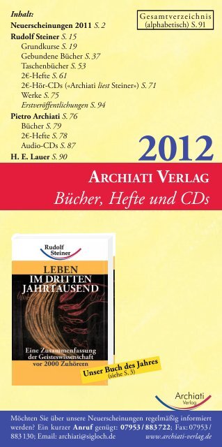 rudolf Steiner - Archiati Verlag