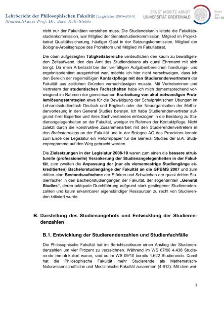 Fachfälle - Philosophische Fakultät - Ernst-Moritz-Arndt-Universität ...