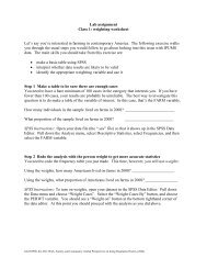 Lab assignment Class 1: weighting worksheet Let's say you ... - Users