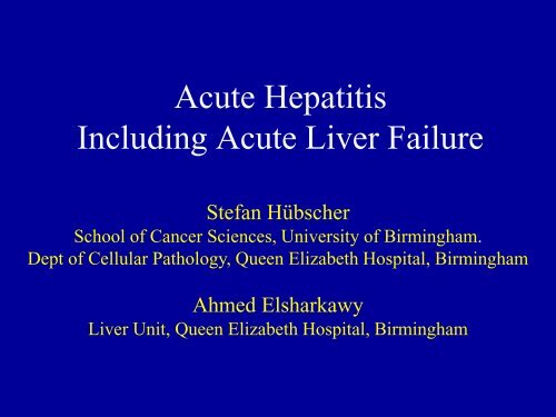 Including Acute Liver Failure