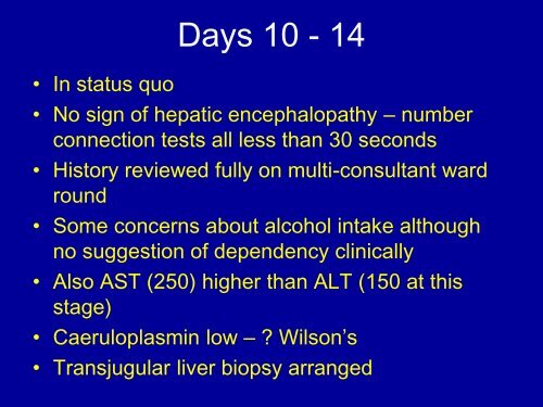 Including Acute Liver Failure