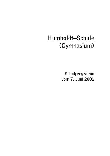 „Bilde dich selbst - Humboldt-Gymnasium Berlin-Tegel