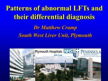 Patterns of abnormal LFTs and their differential diagnosis