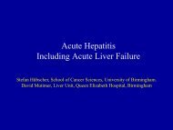 Acute Hepatitis Including Acute Liver Failure