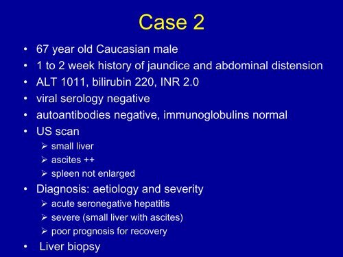 Acute Hepatitis Including Acute Liver Failure