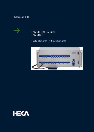 PG 300 Manual  - HEKA Elektronik Dr. Schulze GmbH