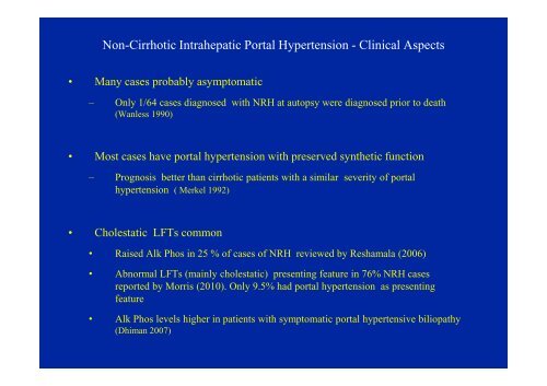 and Incomplete Septal Cirrhosis