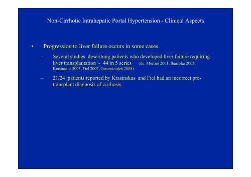 and Incomplete Septal Cirrhosis