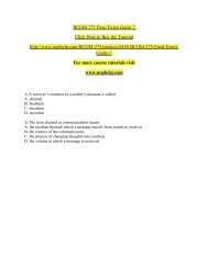 BCOM 275 Final Exam Guide 2/uophelp