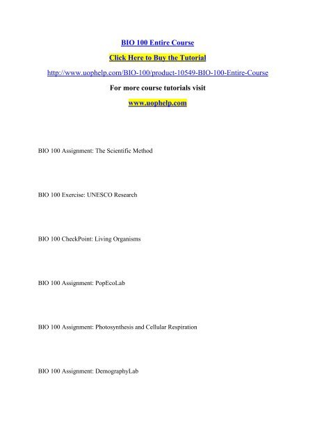 BIO 100 Entire Course.pdf