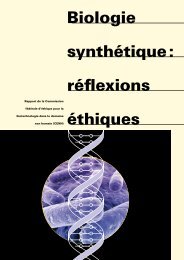 Biologie synthétique  réflexions éthiques