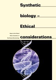 Synthetic biology – Ethical considerations