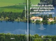 Codice di buona pratica al11bientale nell'lndustria Estrattiva Europea