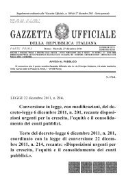 decreto-legge disposizioni consolidamento dicembre