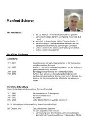 Lebenslauf Manfred Scherer