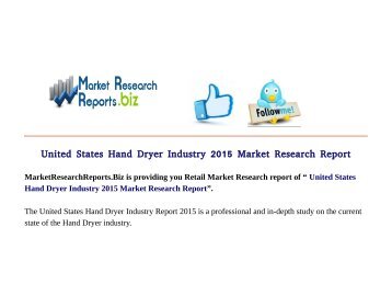  United States Hand Dryer Industry 2015 Market Research Report .pdf