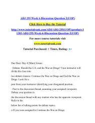 ADJ 255 Week 6 Discussion Question 2(UOP)/ Tutorialrank