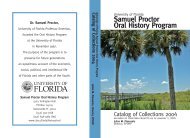 Samuel Proctor Oral History Program