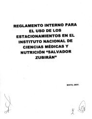 reglamento interno para el uso de los estacionamientos en el incmnsz.