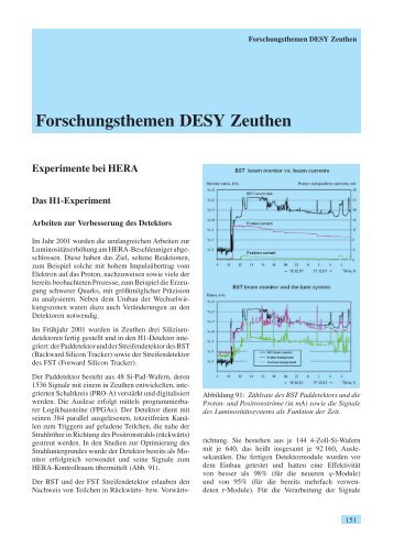 Forschungsthemen DESY Zeuthen Experimente bei HERA