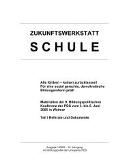 Für eine sozial gerechte, demokratische Bildungsreform jetzt!