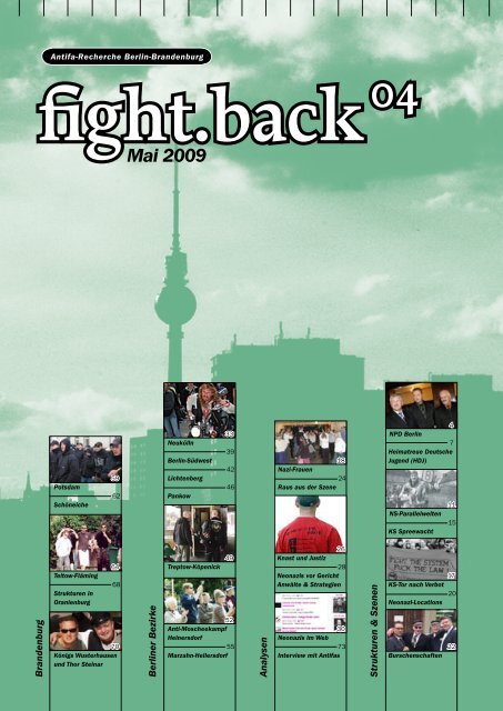 Fight Back 04 (Mai 2009) - Nazis auf die Pelle rücken