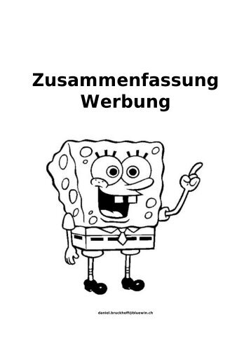 Zusammenfassung Werbung