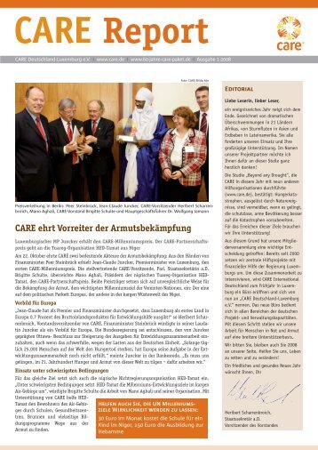 CARE Report 1/2008 - CARE Deutschland e.V.