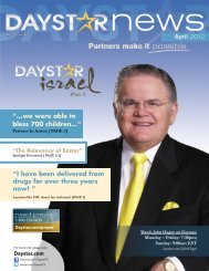 Download April 2012 Newsletter - Daystar Television Network