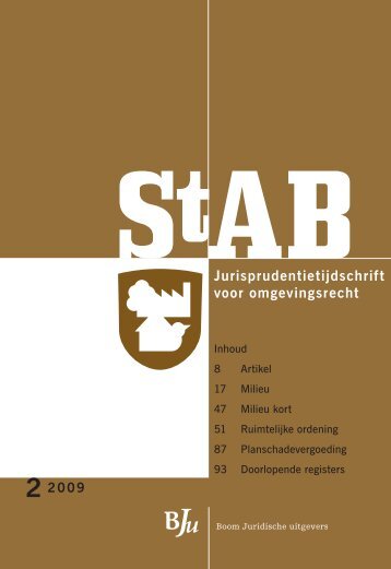 StAB Jurisprudentietijdschrift 2009, 2