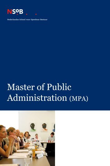 Master of Public Administration