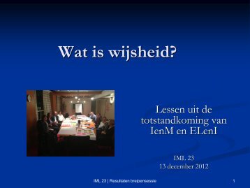 Wat is wijsheid?