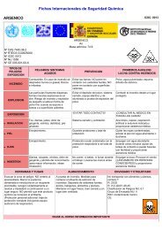 Fichas Internacionales de Seguridad Química ARSENICO