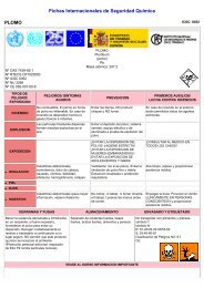 Fichas Internacionales de Seguridad Química PLOMO