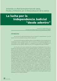 La lucha por la Independencia Judicial “desde adentro”