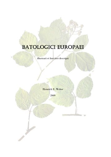 batologici europaei ici europaei ici europaei - Gesellschaft zur ...