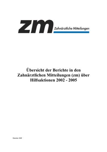 zm - Die Bundeszahnärztekammer