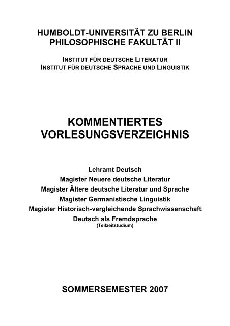 Allgemeine Studienberatung Der Philosophischen Fakultat Ii