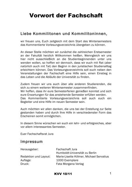 (ZA) Zeitschrift für Jurastudium und Ausbildung - Fachschaftsrat - HU ...