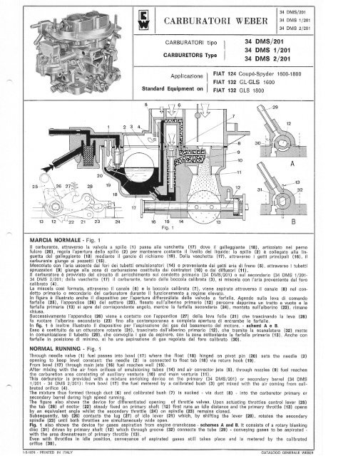 CARBURATORI WEBER 34 DMS.mdi - Artigue.com