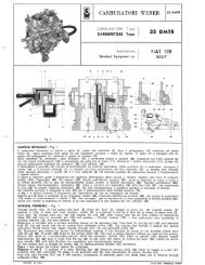 Fiat 124 USA Ex 32 Adfa Weber Carburateur Kit de Réparation P