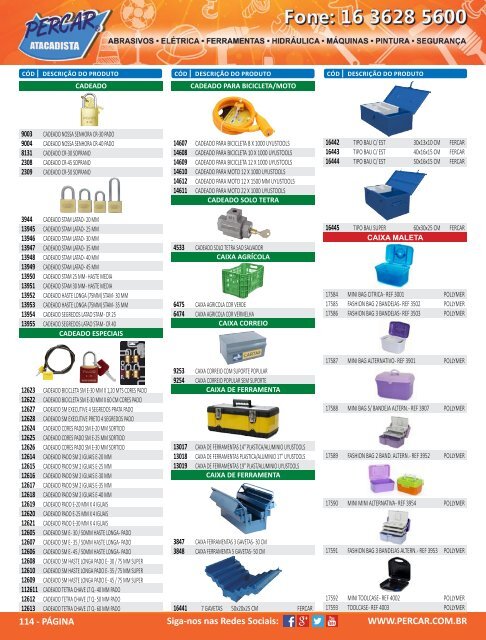 Catalogo de Produtos Percar Atacadista