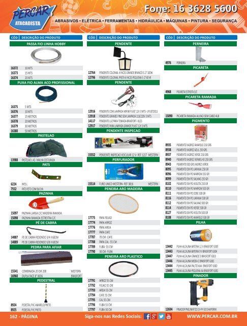 Catalogo de Produtos Percar Atacadista