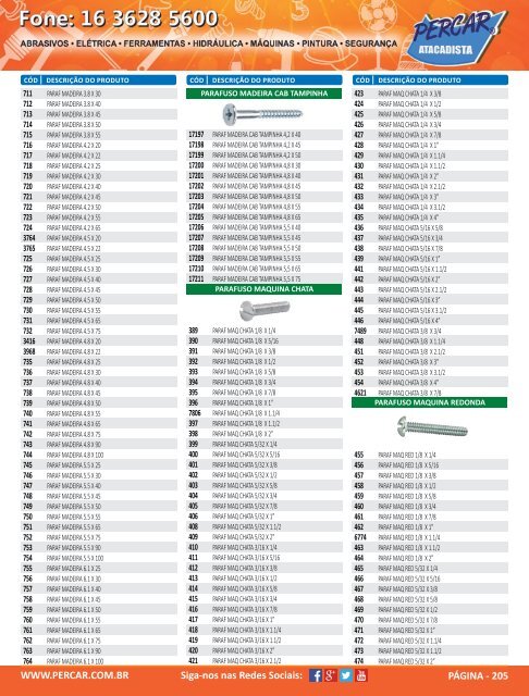 Catalogo de Produtos Percar Atacadista