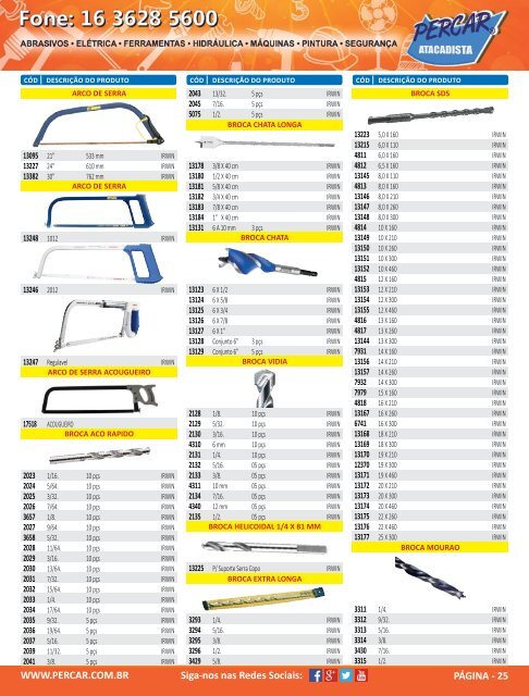 Catalogo de Produtos Percar Atacadista