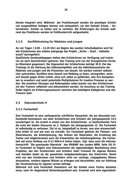 Alexander-von-Humboldt-Gymnasium Schulprogramm Stand: 31.12 ...