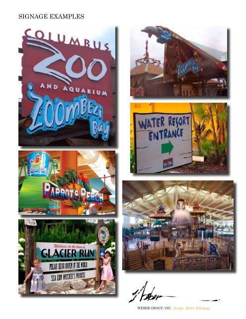 SIGNAGE EXAMPLES